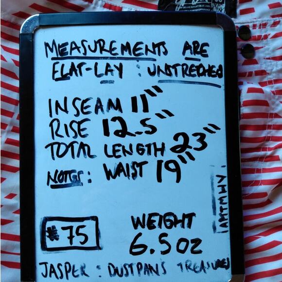 Lift Blue Mens 38 Surf Skate Swim Trunks Red White Striped Palm Board Shorts - Picture 6 of 9